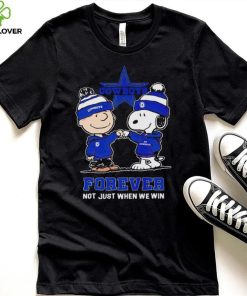 Go Cowboys Peanuts Snoopy and Charlie Brown Dallas Cowboys Forever Not Just When We Win 2024 hoodie, sweater, longsleeve, shirt v-neck, t-shirt