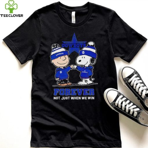 Go Cowboys Peanuts Snoopy and Charlie Brown Dallas Cowboys Forever Not Just When We Win 2024 hoodie, sweater, longsleeve, shirt v-neck, t-shirt