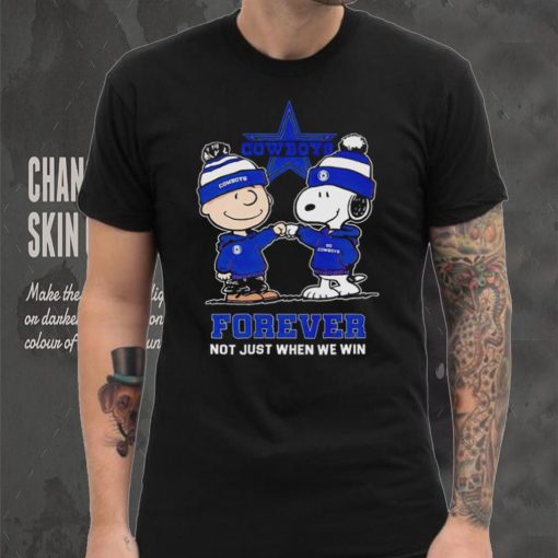 Go Cowboys Peanuts Snoopy and Charlie Brown Dallas Cowboys Forever Not Just When We Win 2024 hoodie, sweater, longsleeve, shirt v-neck, t-shirt