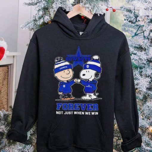 Go Cowboys Peanuts Snoopy and Charlie Brown Dallas Cowboys Forever Not Just When We Win 2024 hoodie, sweater, longsleeve, shirt v-neck, t-shirt