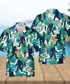 Go Fishing Bigfoot Tropical Hawaiian Shirts