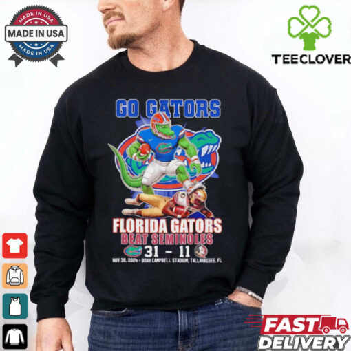 Go Gators Florida Gators beat Seminoles 31 11 shirt