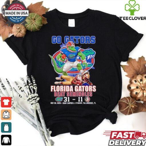 Go Gators Florida Gators beat Seminoles 31 11 shirt