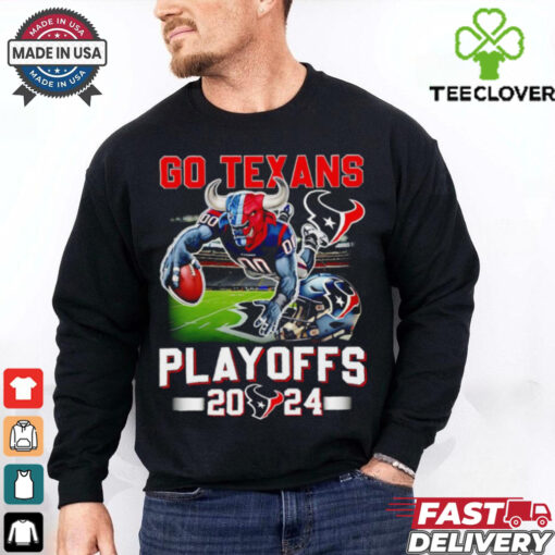 Go Houston Texans Playoffs 2024 mascot shirt