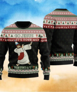 Go Jesus It’s Your Birthday Jesus Xmas Tree Ugly Christmas Sweater