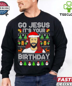 Go Jesus it’s your birthday ugly Christmas shirt