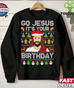 Go Jesus it’s your birthday ugly Christmas shirt