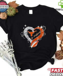 Go Longhorns Texas Longhorns diamond heart shirt