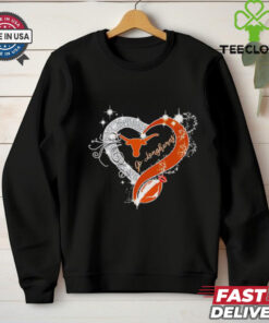 Go Longhorns Texas Longhorns diamond heart shirt