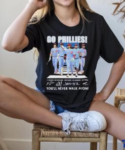 Go Phillies You’ll never walk alone signatures 2023 shirt 1 Go Phillies You’ll never walk alone signatures 2023 shirt