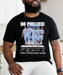 Go Phillies You’ll never walk alone signatures 2023 shirt 3 Go Phillies You’ll never walk alone signatures 2023 shirt