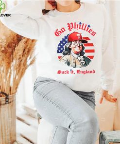 Go Phillies suck it England USA flag vintage shirt