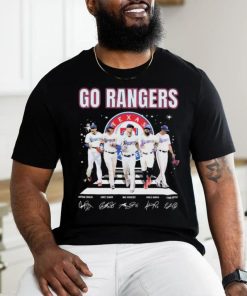 Go Rangers Texas Rangers World Series Signatures Shirt