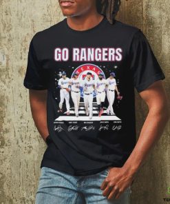 Go Rangers Texas Rangers World Series Signatures Shirt