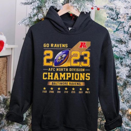 Go Ravens 2023 AFC North Division Champions hoodie, sweater, longsleeve, shirt v-neck, t-shirt