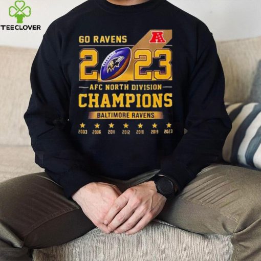 Go Ravens 2023 AFC North Division Champions hoodie, sweater, longsleeve, shirt v-neck, t-shirt