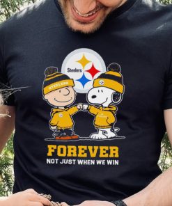 Go Steelers Peanuts Snoopy and Charlie Brown Pittsburgh Steelers Forever Not Just When We Win 2024 shirt