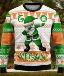 Go Vegan Dabbing Santa Ugly Sweater