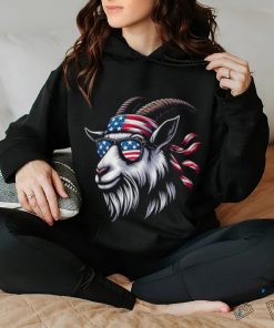 Goat American Usa Flag Sunglasses 4Th Of July Goat T Shirt