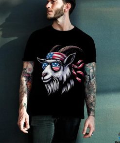 Goat American Usa Flag Sunglasses 4Th Of July Goat T Shirt