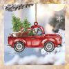 Goat Red Car Christmas Ornament