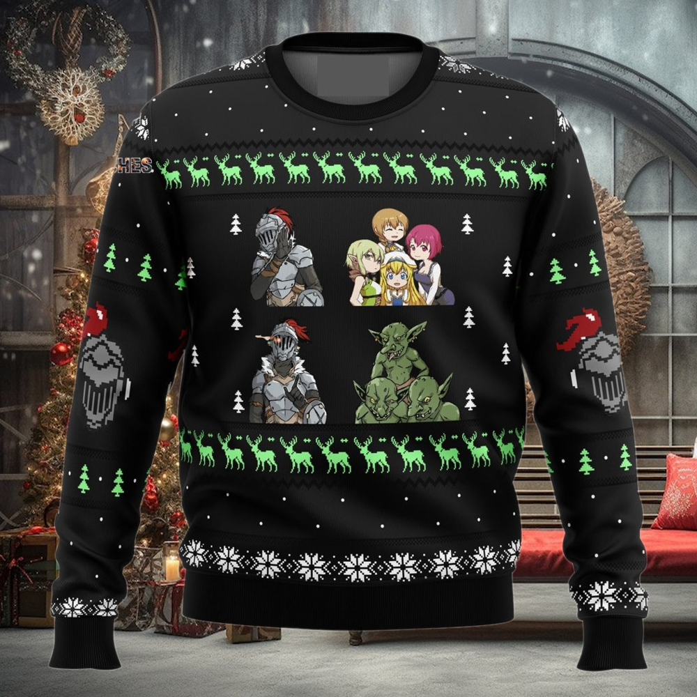 Goblin Slayer Sprites Ugly Christmas Wool Knitted Sweater Goblin Slayer Sprites Ugly Christmas Wool Knitted Sweater