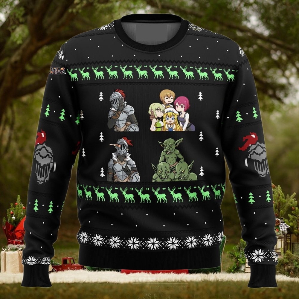 Goblin Slayer Sprites Ugly Christmas Wool Knitted Sweater Goblin Slayer Sprites Ugly Christmas Wool Knitted Sweater