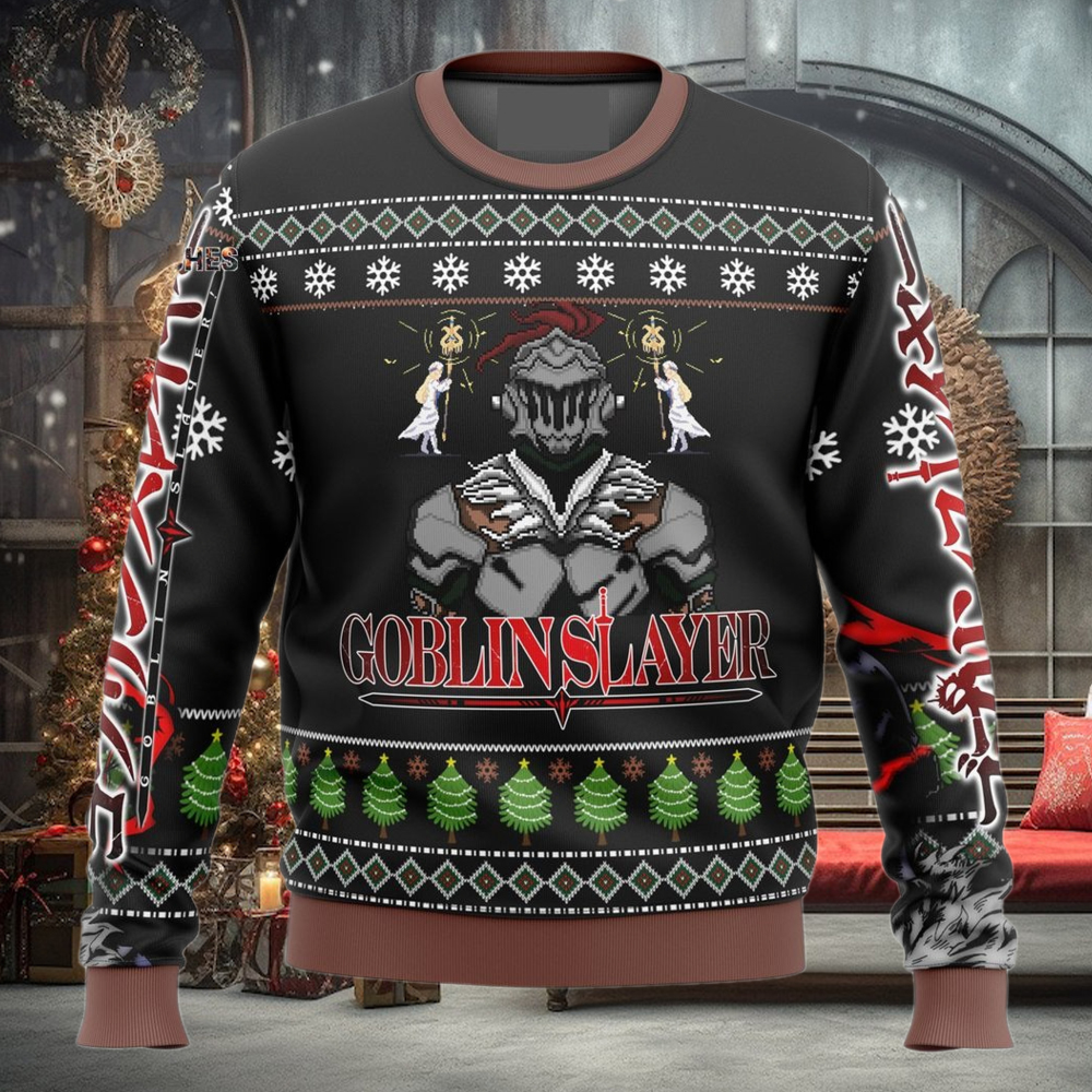 Goblin slayer 2 Knitting Pattern 3D Print Ugly Sweater Goblin slayer 2 Knitting Pattern 3D Print Ugly Sweater
