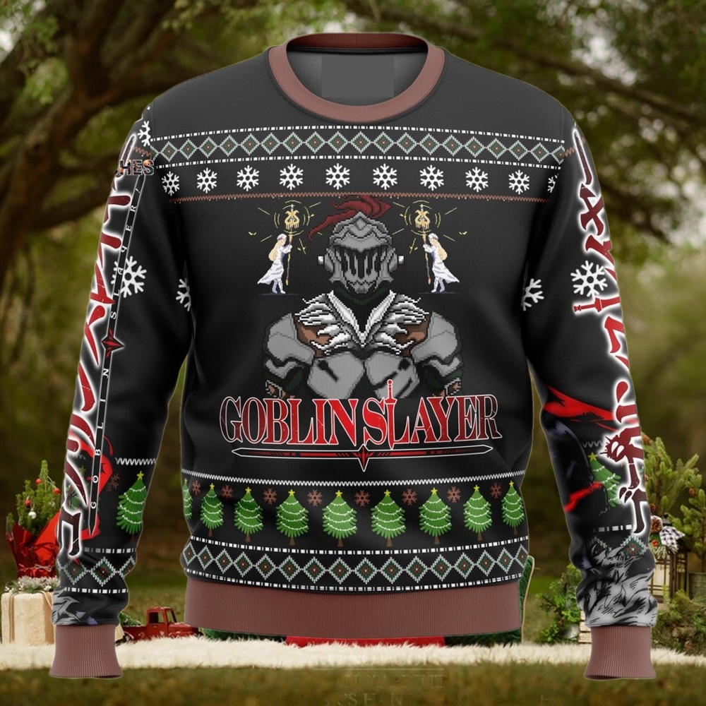 Goblin slayer 2 Knitting Pattern 3D Print Ugly Sweater Goblin slayer 2 Knitting Pattern 3D Print Ugly Sweater