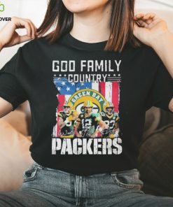 God Family Country Green Bay Packers American Flag Signatures Shirt 1 God Family Country Green Bay Packers American Flag Signatures Shirt
