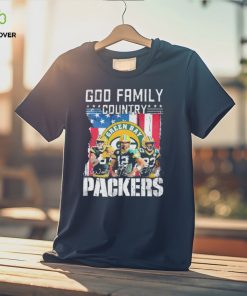 God Family Country Green Bay Packers American Flag Signatures Shirt 2 God Family Country Green Bay Packers American Flag Signatures Shirt