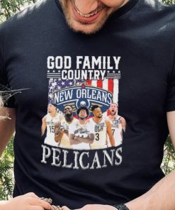 God Family Country New Orlean Pelicans Signatures Shirt