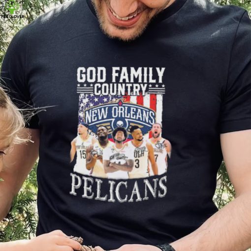 God Family Country New Orlean Pelicans Signatures Shirt