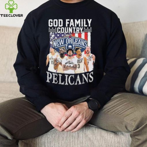 God Family Country New Orlean Pelicans Signatures Shirt