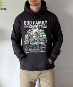 God Family Country Philadelphia Eagles 90th Anniversary 1993 2023 Thank You For The Memories Signatures Shirt