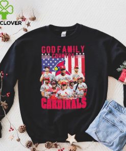 God Family Country St Louis Cardinals Baseball American Flag Signatures Shirt