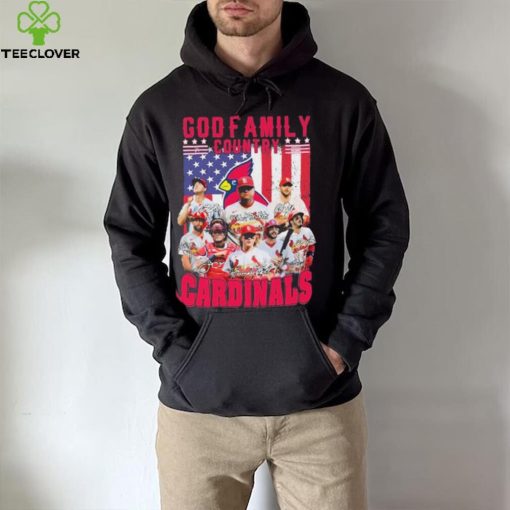 God Family Country St Louis Cardinals Baseball American Flag Signatures Shirt