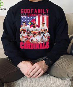 God Family Country St Louis Cardinals Baseball American Flag Signatures Shirt