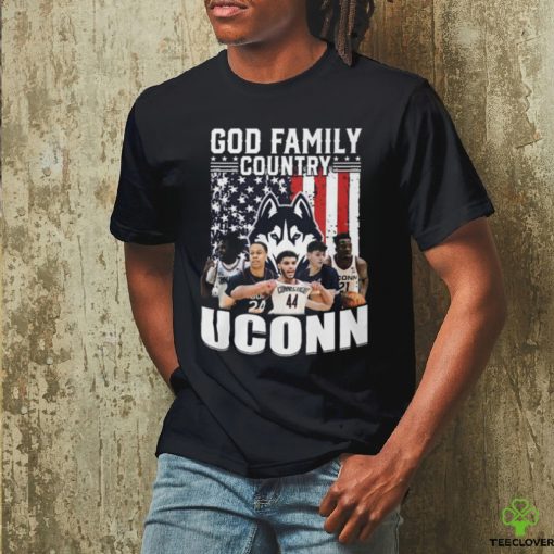 God Family Country UConn Huskies Basketball T Shirt