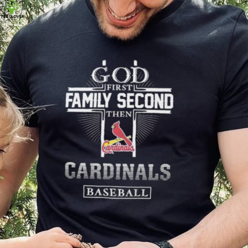 God Family Second Cardinals Baseball Shirt