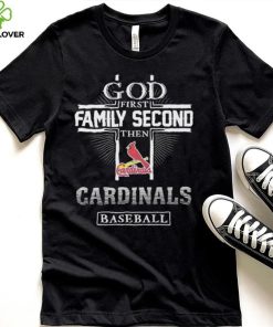 God Family Second Cardinals Baseball Shirt