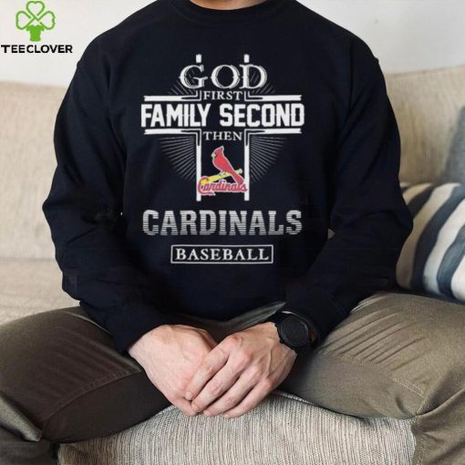 God Family Second Cardinals Baseball Shirt