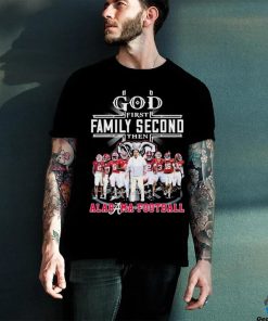 God First Family Second Then Alabama Football 2024 Rose Bowl Signatures Shirt