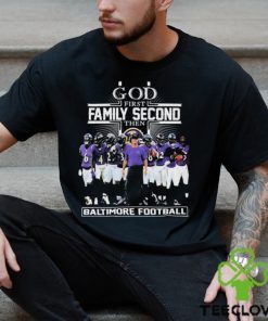 God First Family Second Then Baltimore Ravens 2023 Playoffs Shirt