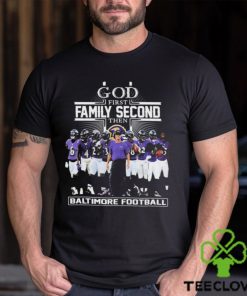 God First Family Second Then Baltimore Ravens 2023 Playoffs Shirt