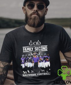 God First Family Second Then Baltimore Ravens 2023 Playoffs Shirt