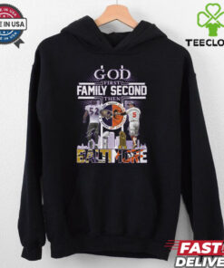 God First Family Second Then Baltimore Ravens x Baltimore Orioles Signature Unisex T Shirt