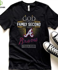 God First Family Second Then Braves Basketball Shirt