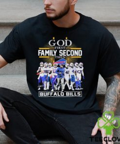 God First Family Second Then Buffalo Bills 2023 Playoff Signatures Shirt