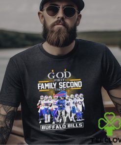 God First Family Second Then Buffalo Bills 2023 Playoff Signatures Shirt